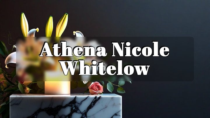 Athena Nicole Whitelow, Benton, AR