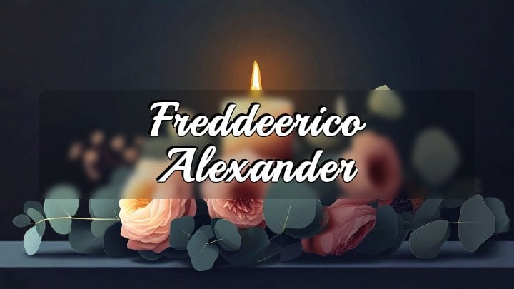 Freddeerico Alexander, Whetstone and North Roads, Orangeburg County, South Carolina