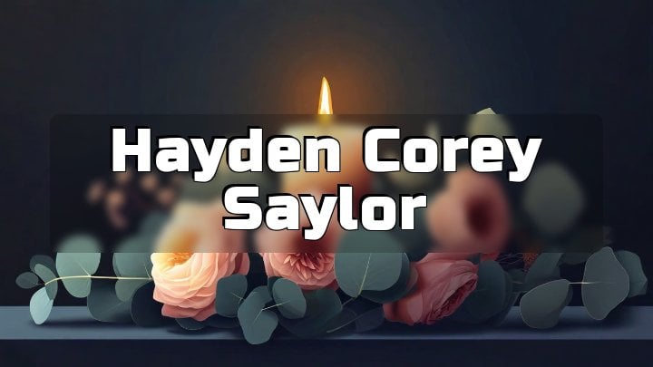 Hayden Corey Saylor