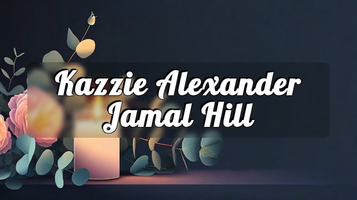 Kazzie Alexander Jamal Hill, Belmont, California