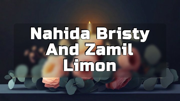 Nahida Bristy and Zamil Limon, Tampa, Florida